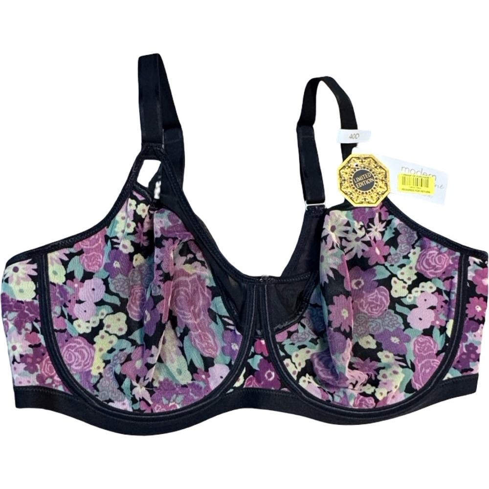 Modern Movement 40D Floral Print‎ Full Coverage Underwire Bra F528M417 Edition